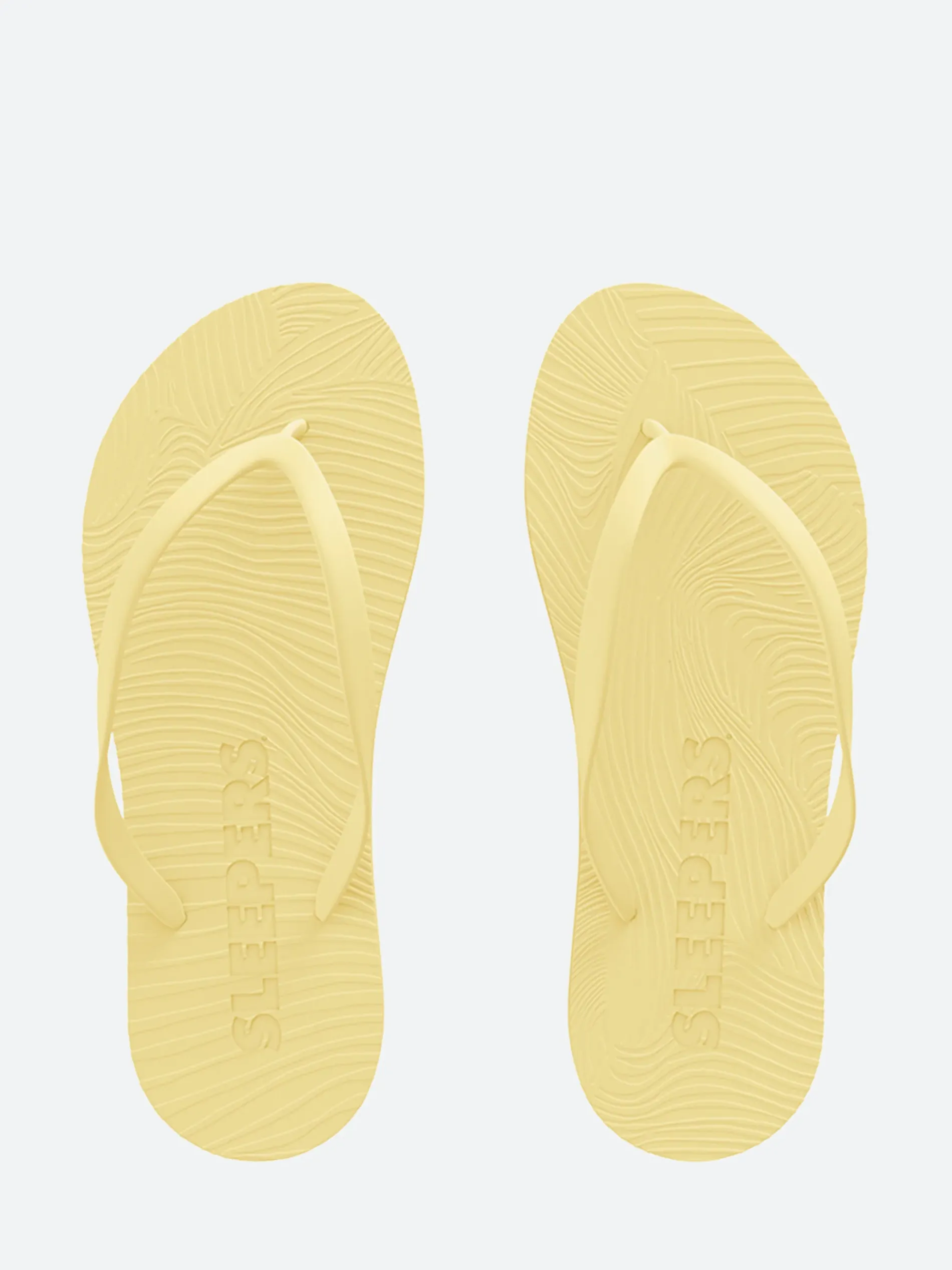 Sleepers - Slim Flip Flops in Yellow