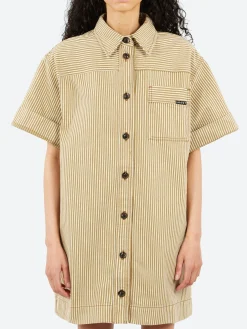 Soeur - Anouk Dress in Beige and Ecru