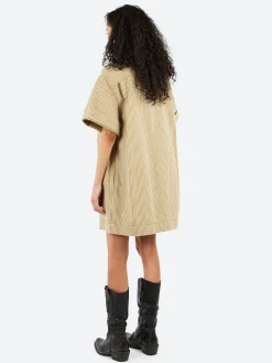 Soeur - Anouk Dress in Beige and Ecru