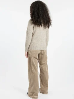 Soeur - Windy Turtleneck in Gris and Beige