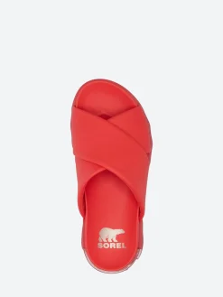 SOREL - Viibe Crisscross Slide in Red Glow