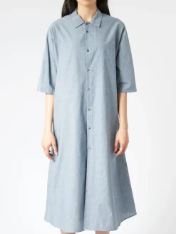 Stephan Schneider - Compass Dress in Aqua Cotton