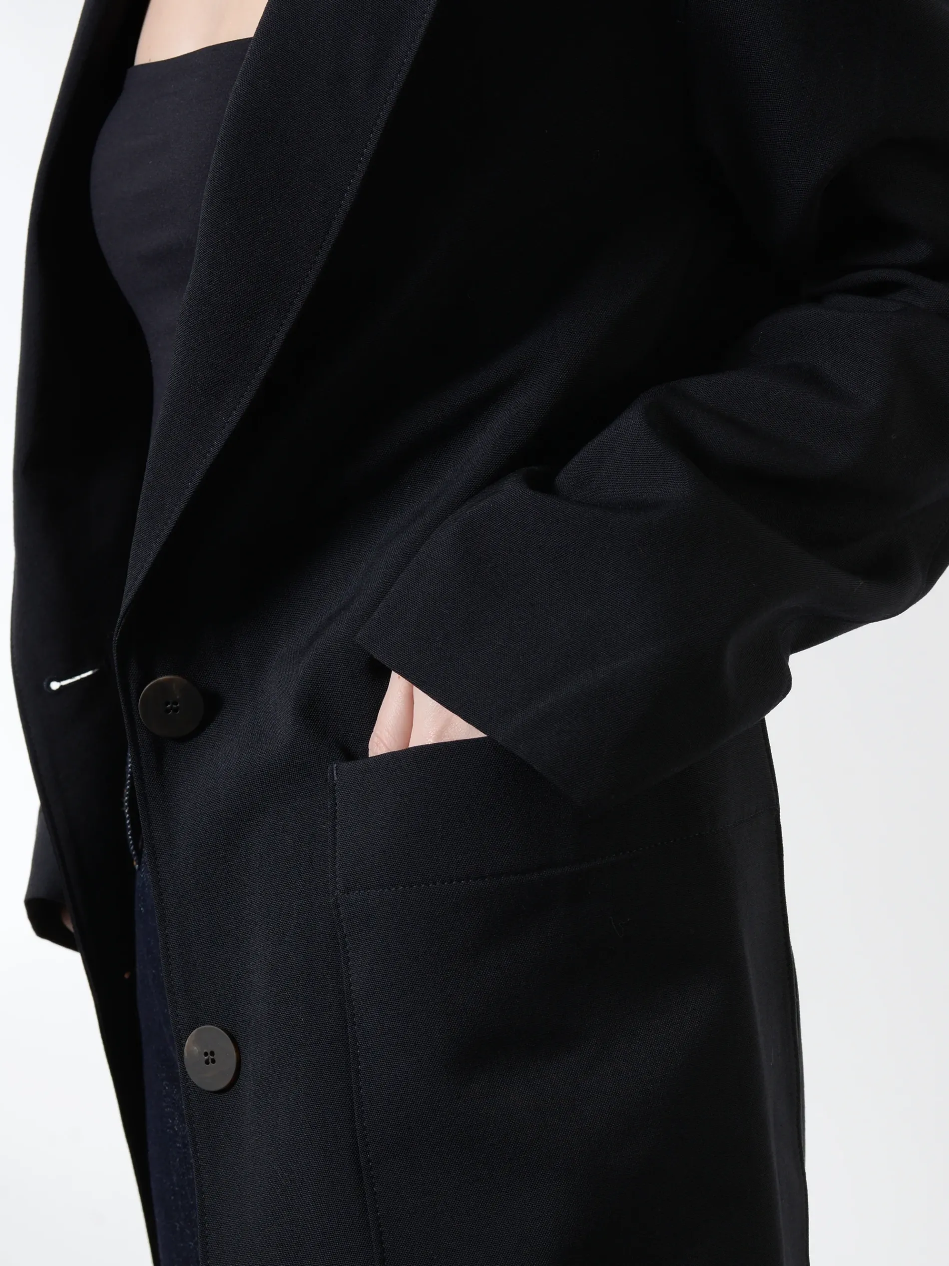 Studio Nicholson - Conde Wool Jacket in Darkest Navy