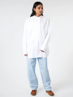 Studio Nicholson - Frink Half Placket Shirt in Optic White