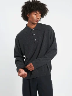 Studio Nicholson - Noe Polo in Charcoal