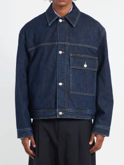 Studio Nicholson - Petar Denim Jacket in Blue Black