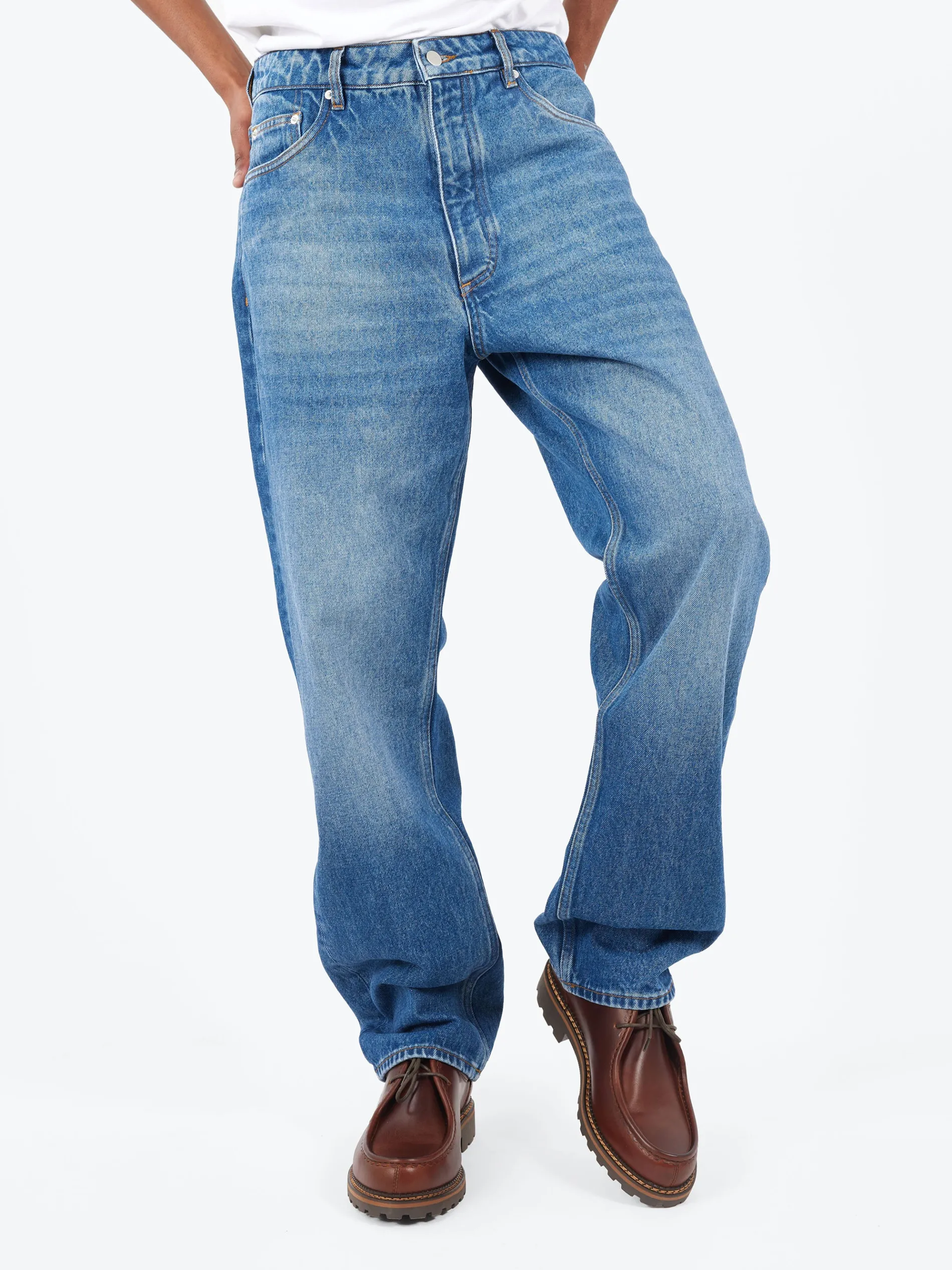 Studio Nicholson - Riso Jean in Worn Wash