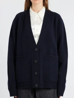 Studio Nicholson - Sen Cardigan in Darkest Navy