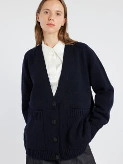 Studio Nicholson - Sen Cardigan in Darkest Navy