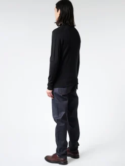 Sunspel - Extra-Fine Merino Polo Shirt in Black