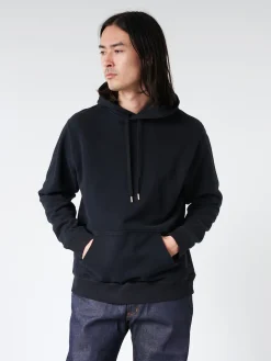 Sunspel - Loopback Hoody in Black