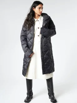 TAION - City Long Down Jacket in Black