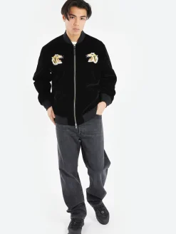 TAION - Japan Special Reversible Sukajan Down Jacket in Black