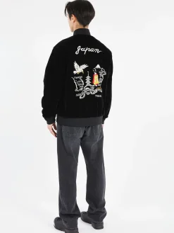 TAION - Japan Special Reversible Sukajan Down Jacket in Black