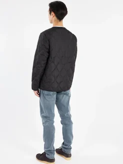 TAION - Military Crew Zip Jacket in Black