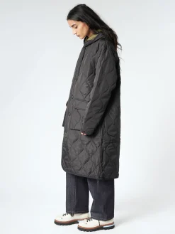 TAION - Military Hood Long Down Coat in Black