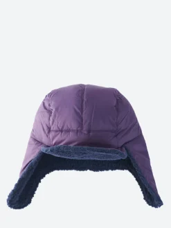 TAION - Mountain Reversible Down X Boa Warm Cap in Purple and Navy