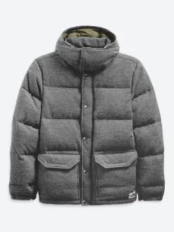 The North Face - M Sierra Down Wool Parka in Dark Grey/Heather/Burnt Olive