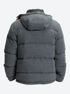 The North Face - M Sierra Down Wool Parka in Dark Grey/Heather/Burnt Olive