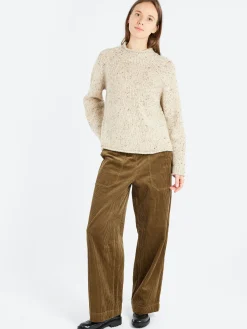 TOAST - Annie Side Button Trouser in Barley