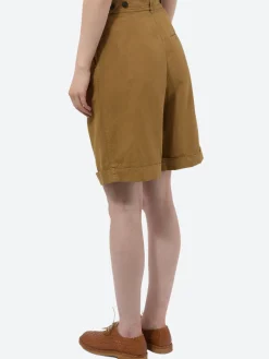 Toast - Cotton Linen Twill Short in Walnut