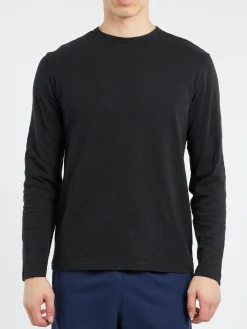 TOAST - Frank Long Sleeve Tee in Carbon Black