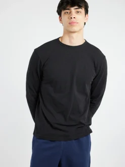 TOAST - Frank Long Sleeve Tee in Carbon Black