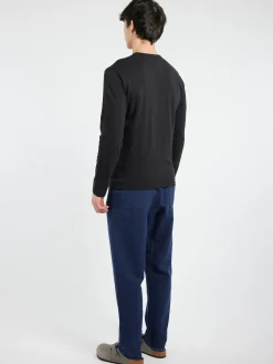 TOAST - Frank Long Sleeve Tee in Carbon Black