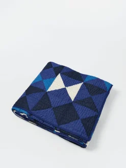 TOAST - Kite Patchwork Quilt in Blue Multi