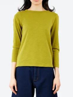 TOAST - Lia Boat Neck Tee in Pea Shoot