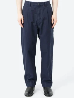 TOAST - Otto Pleat Trousers in Navy