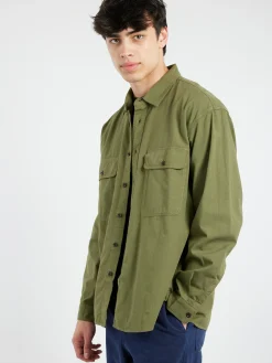 TOAST - Oxford Workwear Shirt in Washed Olive