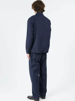 TOAST - Patch Pocket Coach Jacket in Navy
