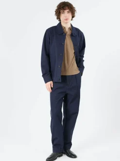 TOAST - Patch Pocket Coach Jacket in Navy