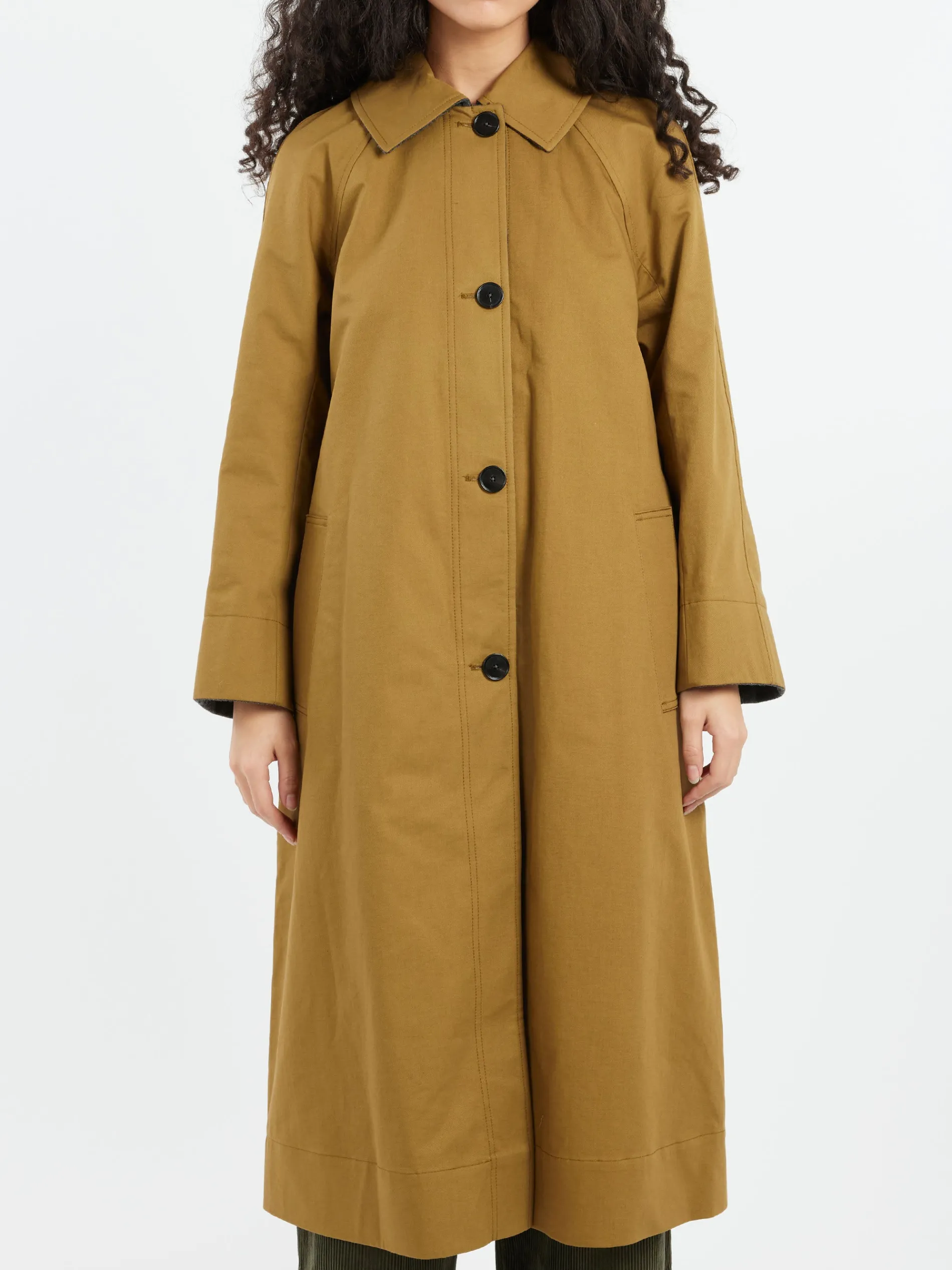 TOAST - Reversible Coat in Golden Sand
