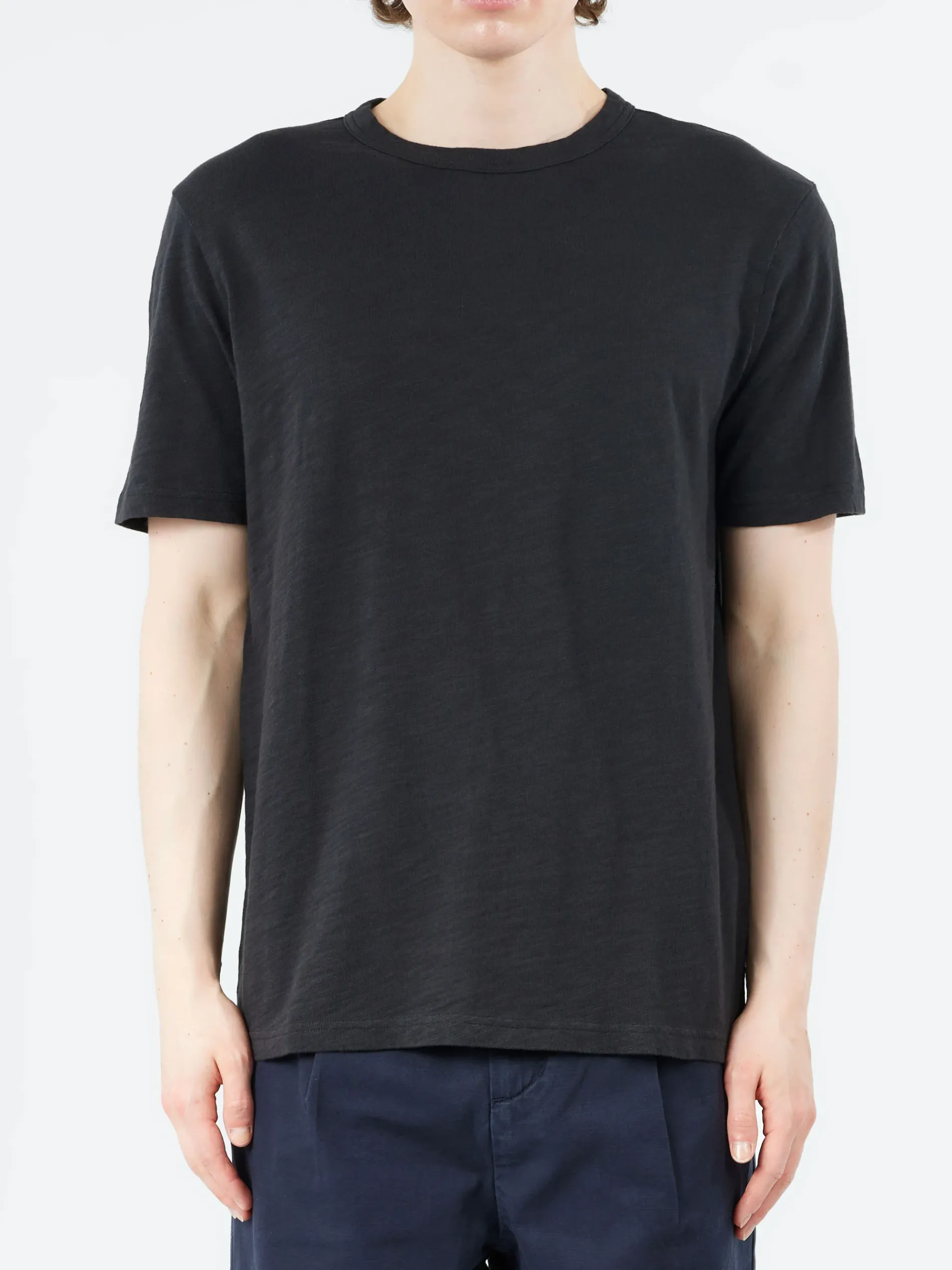 TOAST - Theo Short Sleeve Tee in Carbon Black