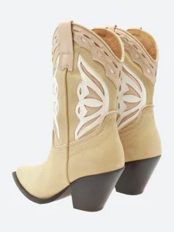 TORAL - 12371 in Beige Suede and White Le