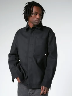 Études - Picture Wool Shirt in Black