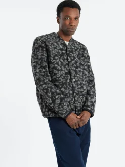 Universal Works - Cardigan in Black and Charcoal