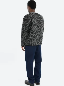 Universal Works - Cardigan in Black and Charcoal