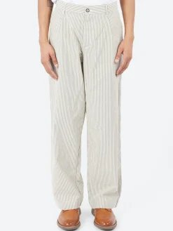 Universal Works - Duke Pant in Grey Derby Stripe