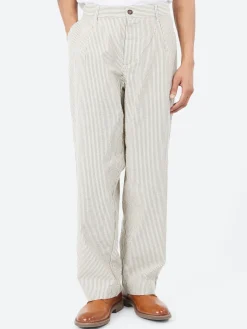 Universal Works - Duke Pant in Grey Derby Stripe