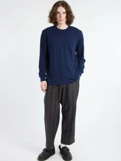 Universal Works - Loose L/S Tee in Navy