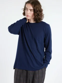 Universal Works - Loose L/S Tee in Navy