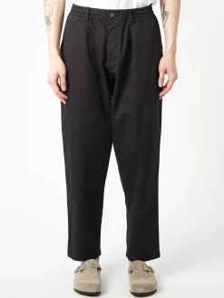Universal Works - Pleated Track Pant in Black