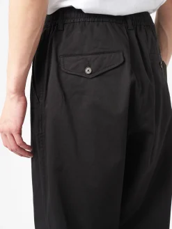 Universal Works - Pleated Track Pant in Black