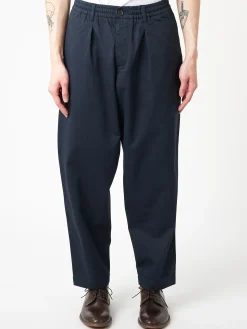 Universal Works - Pleated Track Pant in Navy