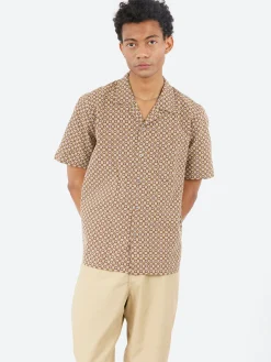 Universal Works - Road Shirt in Brown Tile 1 Cotton