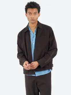 Universal Works - Windcheater Jacket in Licorice Summer Canvas