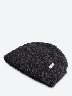 Upstate Stock - Ragg Wool Beanie in Black Melange